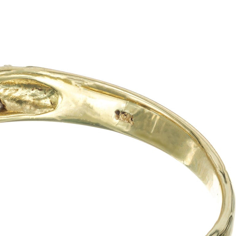 GIA Certified .81 Carat Diamond Yellow Gold Engagement Ring – image 6