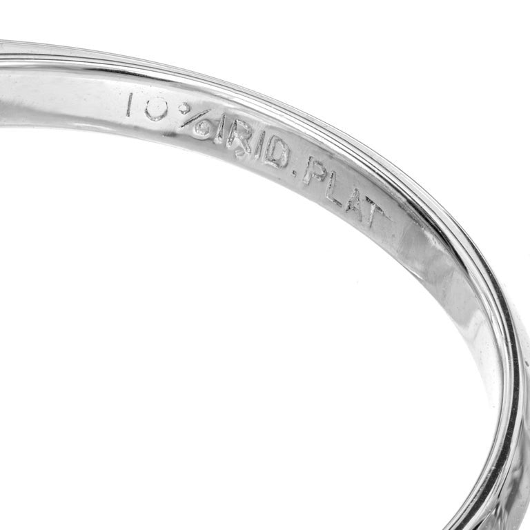 GIA Certified 1.10 Carat DIamond Platinum Engagement Ring – image 7