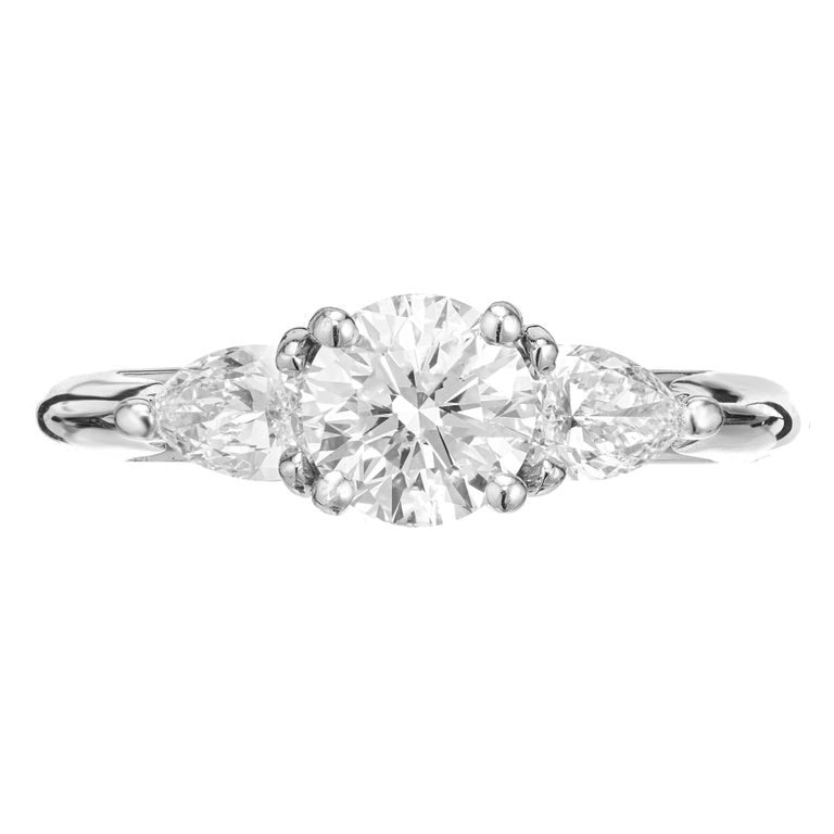 Peter Suchy GIA Certified .84 Carat Diamond Platinum Engagement Ring – image 2
