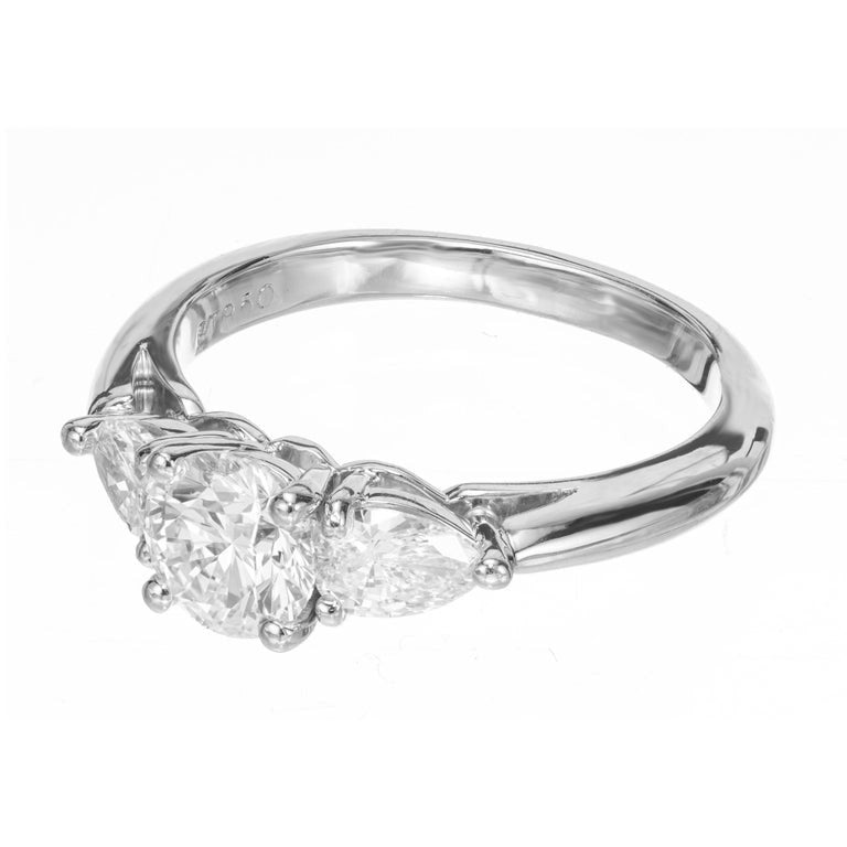 Peter Suchy GIA Certified .84 Carat Diamond Platinum Engagement Ring – image 4