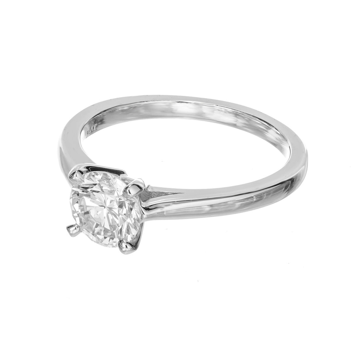 Peter Suchy GIA Certified 1.02 Carat Diamond Platinum Engagement Ring – image 2