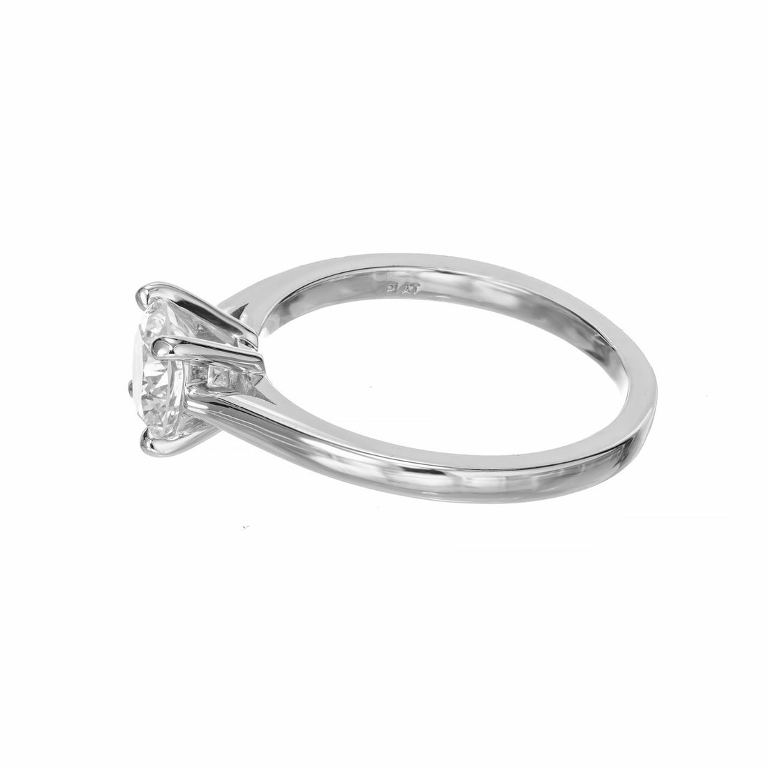 Peter Suchy GIA Certified 1.02 Carat Diamond Platinum Engagement Ring – image 3