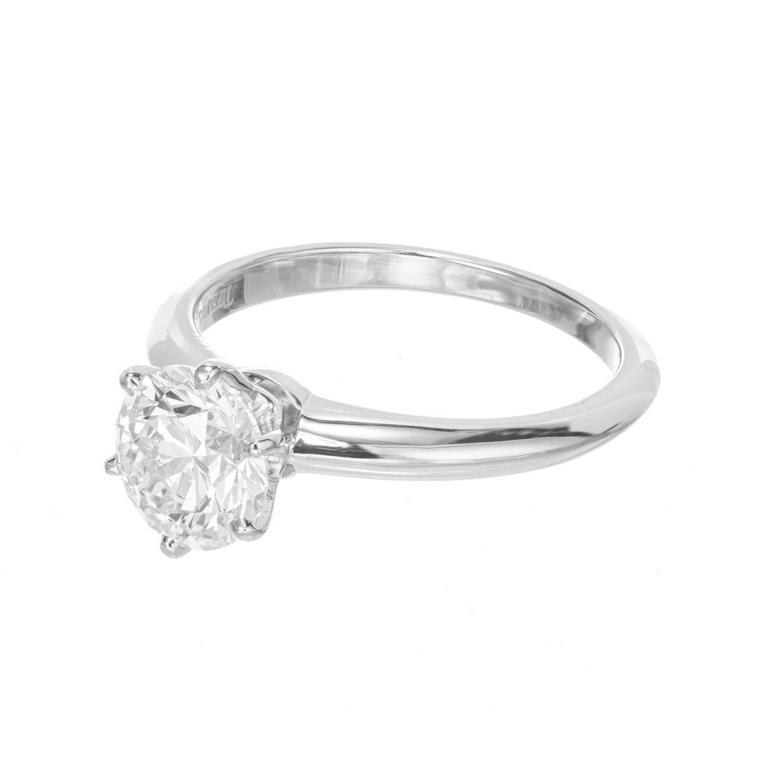 Tiffany & Co GIA Certified 1.40 Carat Diamond Platinum Engagement Ring – image 2