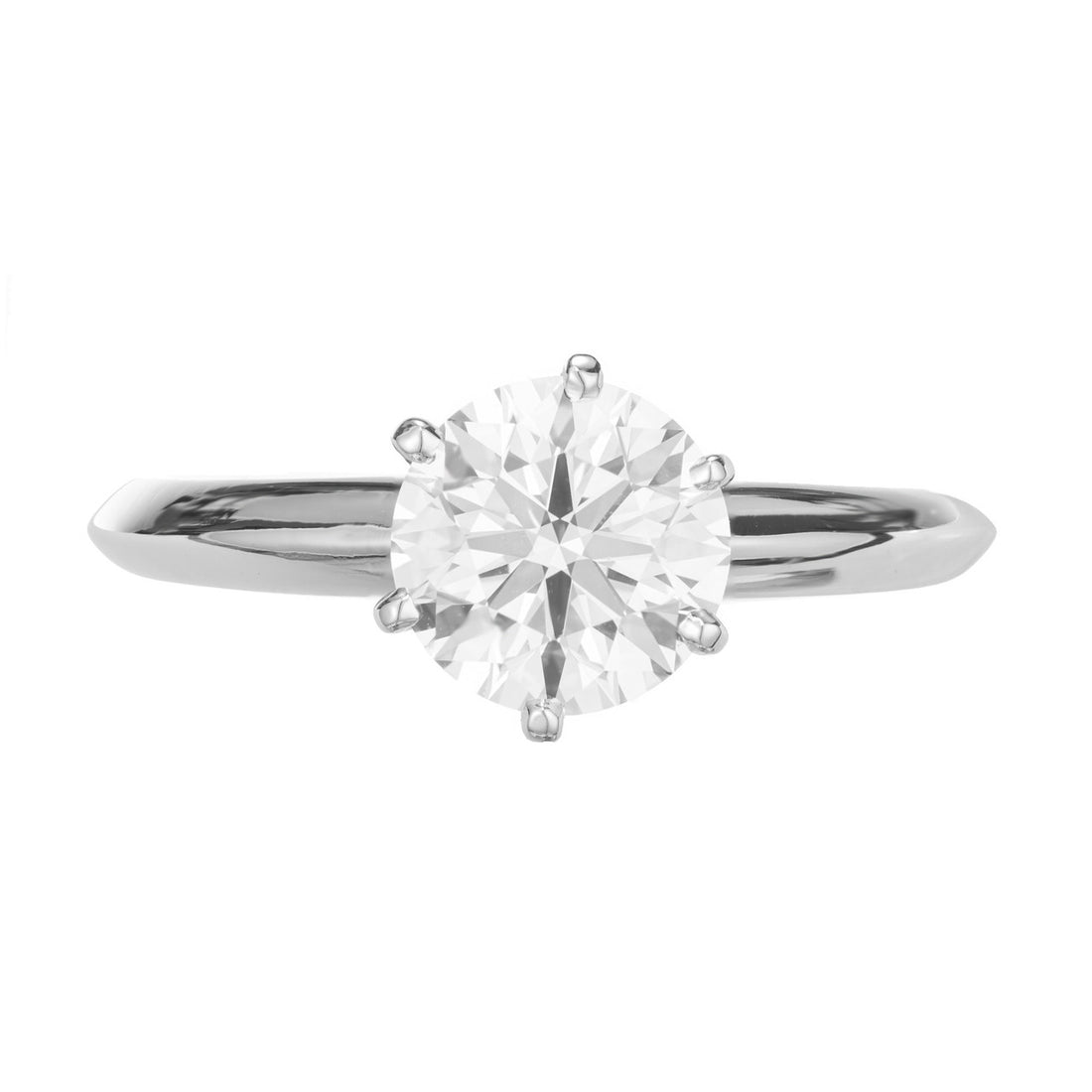 Tiffany & Co GIA Certified 1.40 Carat Diamond Platinum Engagement Ring – image 4