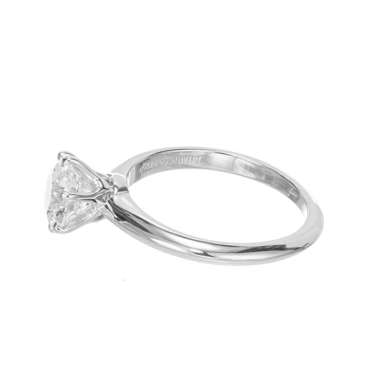 Tiffany & Co GIA Certified 1.40 Carat Diamond Platinum Engagement Ring – image 5