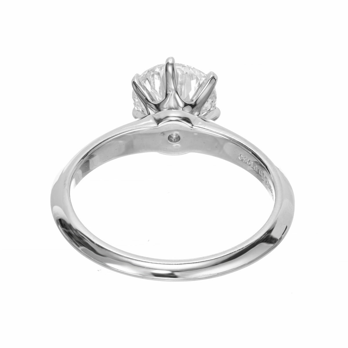 Tiffany & Co GIA Certified 1.40 Carat Diamond Platinum Engagement Ring – image 6