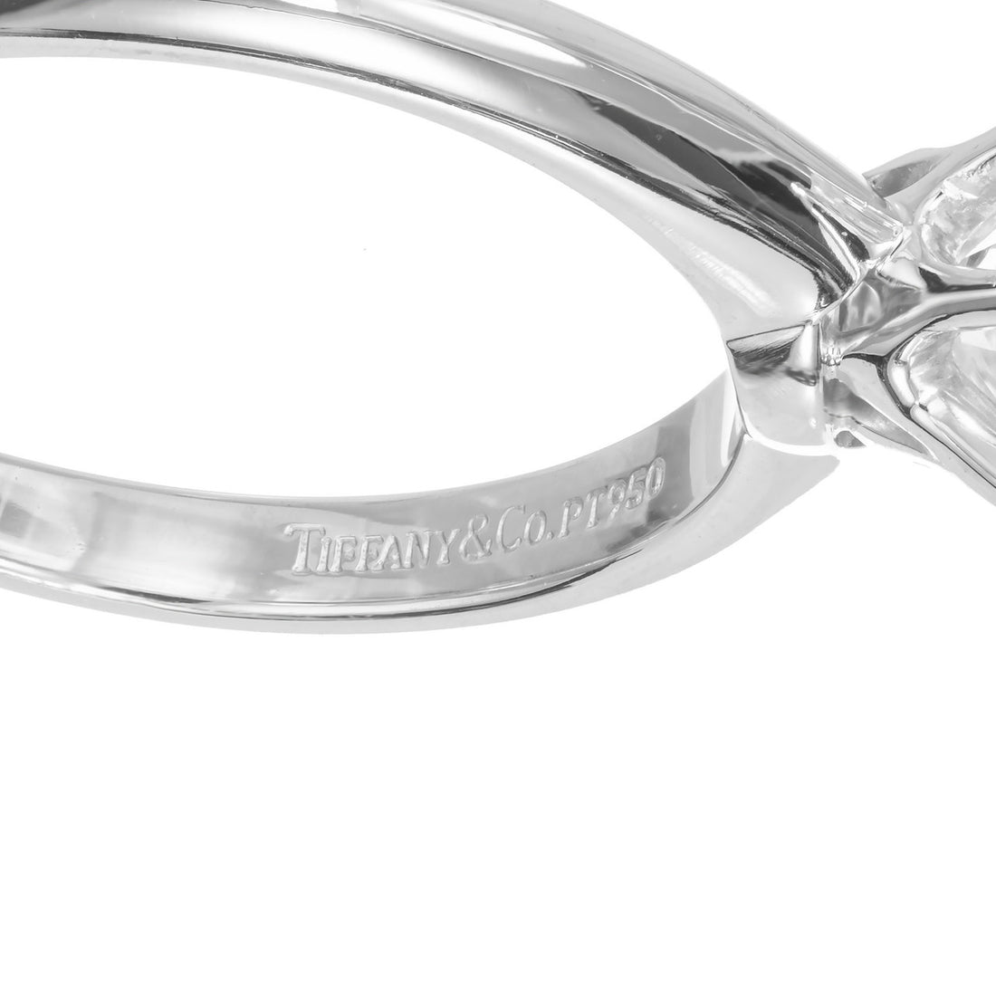 Tiffany & Co GIA Certified 1.40 Carat Diamond Platinum Engagement Ring – image 7