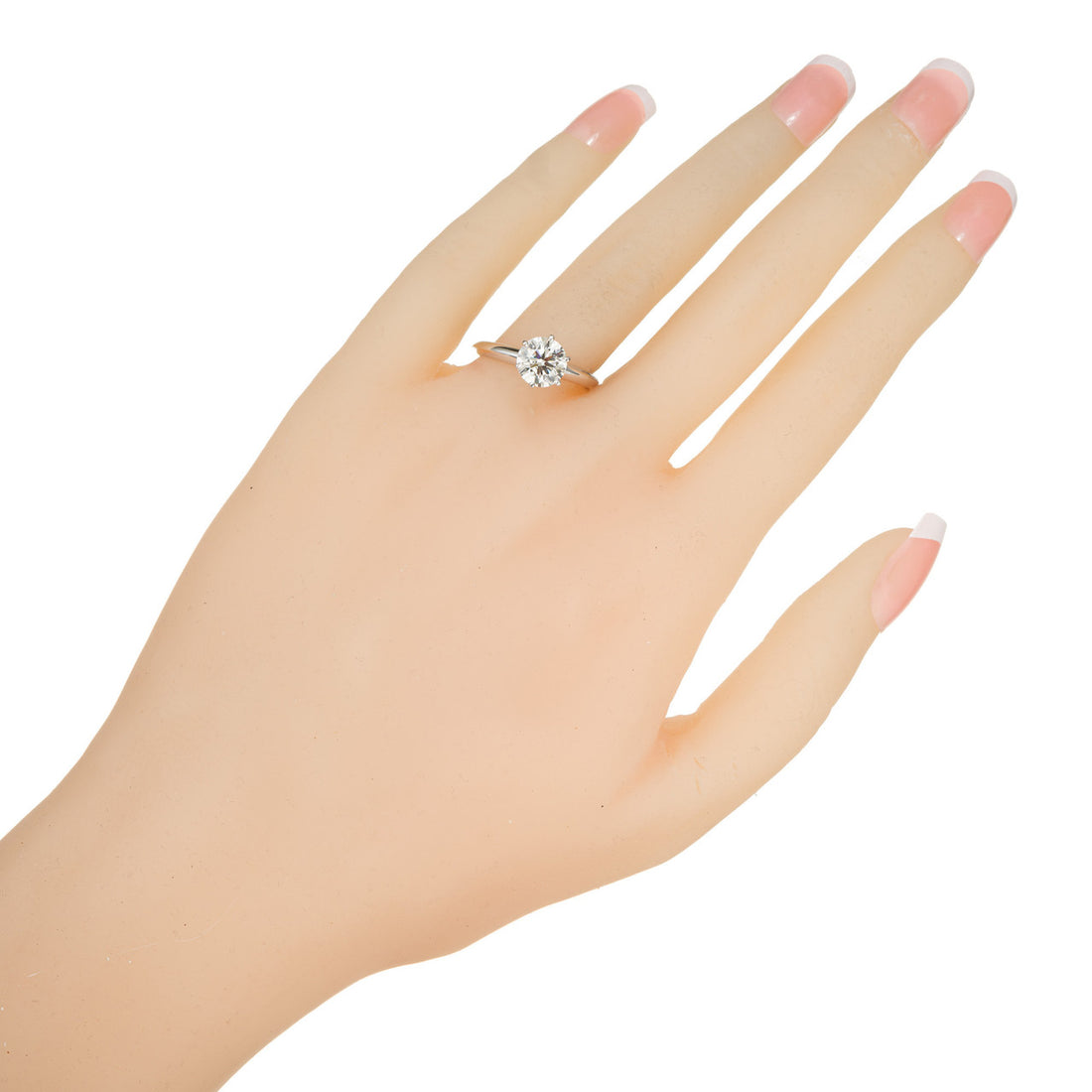 Tiffany & Co GIA Certified 1.40 Carat Diamond Platinum Engagement Ring – image 8