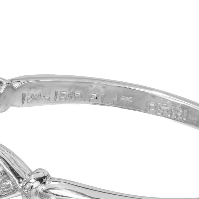 GIA Certified 1.01 Carat Diamond Platinum Art Deco Three-Stone Engagement Ring – image 8
