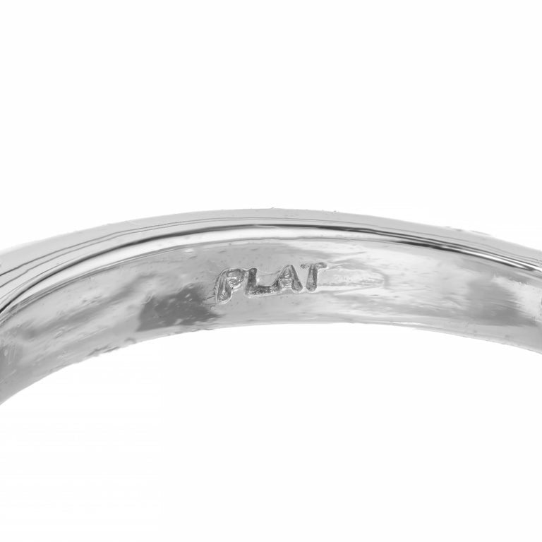 EGL Certified 1.41 Carat Round Diamond Platinum Solitaire Engagement Ring – image 7