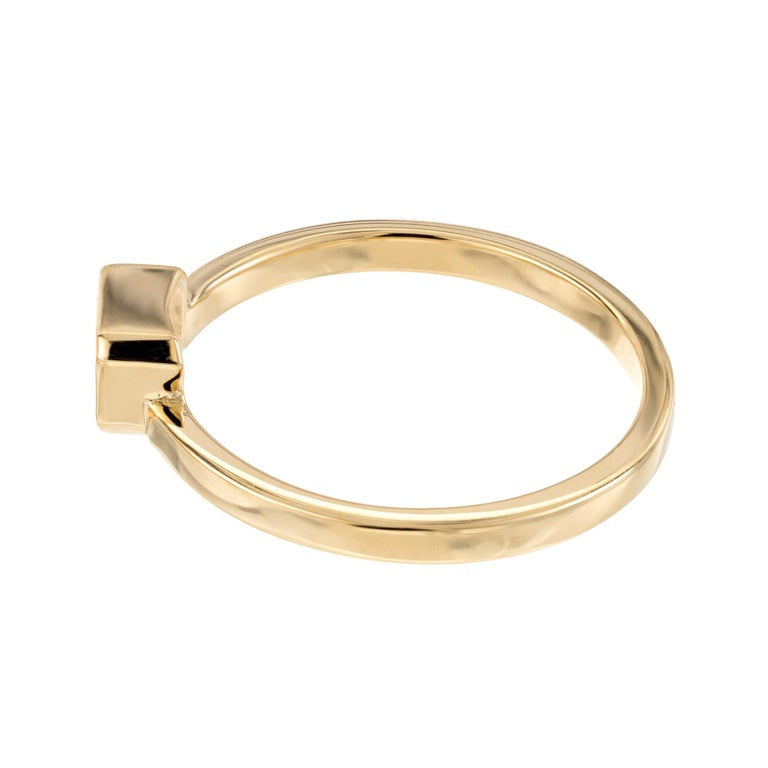 Peter Suchy GIA Certified .37 Carat Diamond Yellow Gold Engagement Ring – image 5