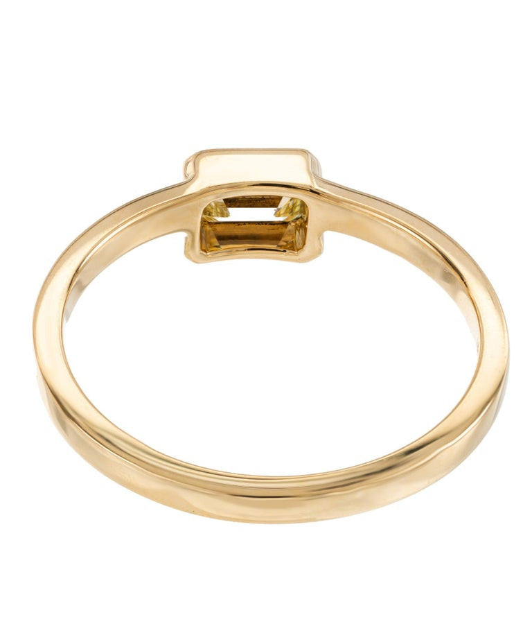 Peter Suchy GIA Certified .37 Carat Diamond Yellow Gold Engagement Ring – image 6