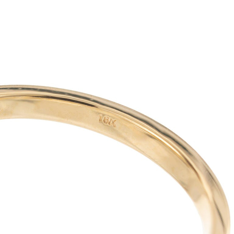 Peter Suchy GIA Certified .37 Carat Diamond Yellow Gold Engagement Ring – image 7