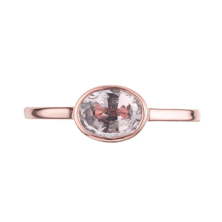 Peter Suchy GIA 1.06 Carat Padparadscha Sapphire Rose Gold Engagement Ring – image 5