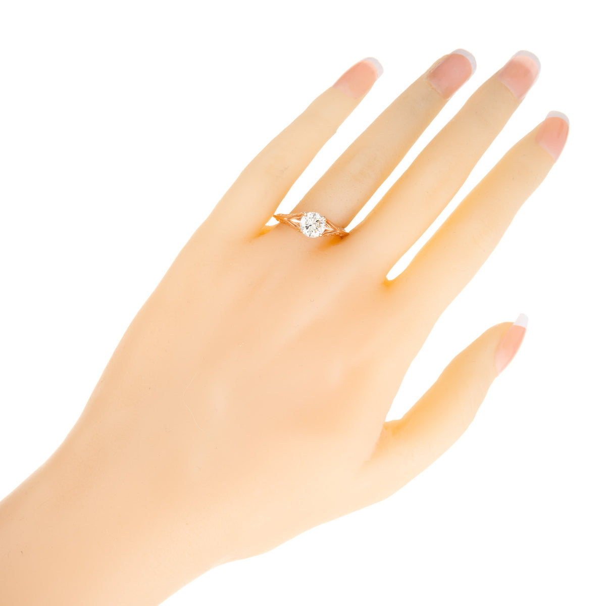 Peter Suchy EGL Certified 1.05 Carat Diamond Rose Gold Engagement Ring – image 8