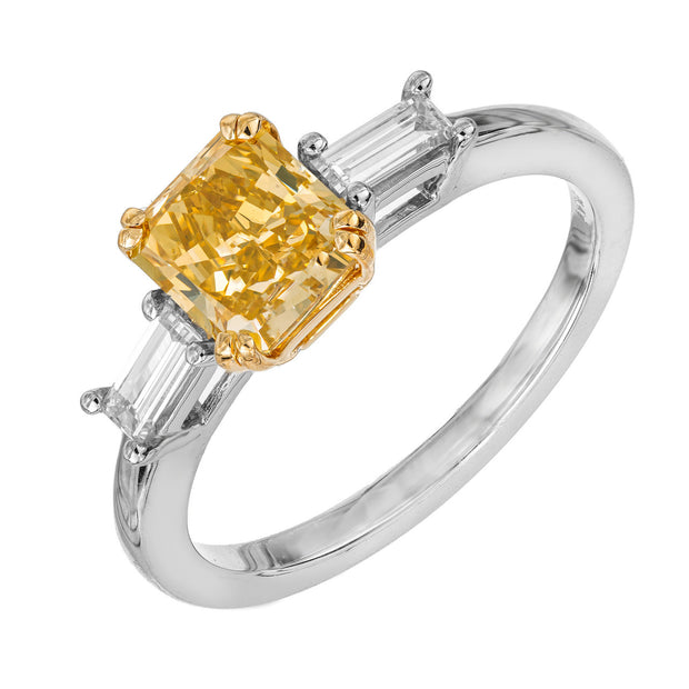 Peter Suchy GIA Certified 1.42 Carat Diamond Platinum Engagement Ring