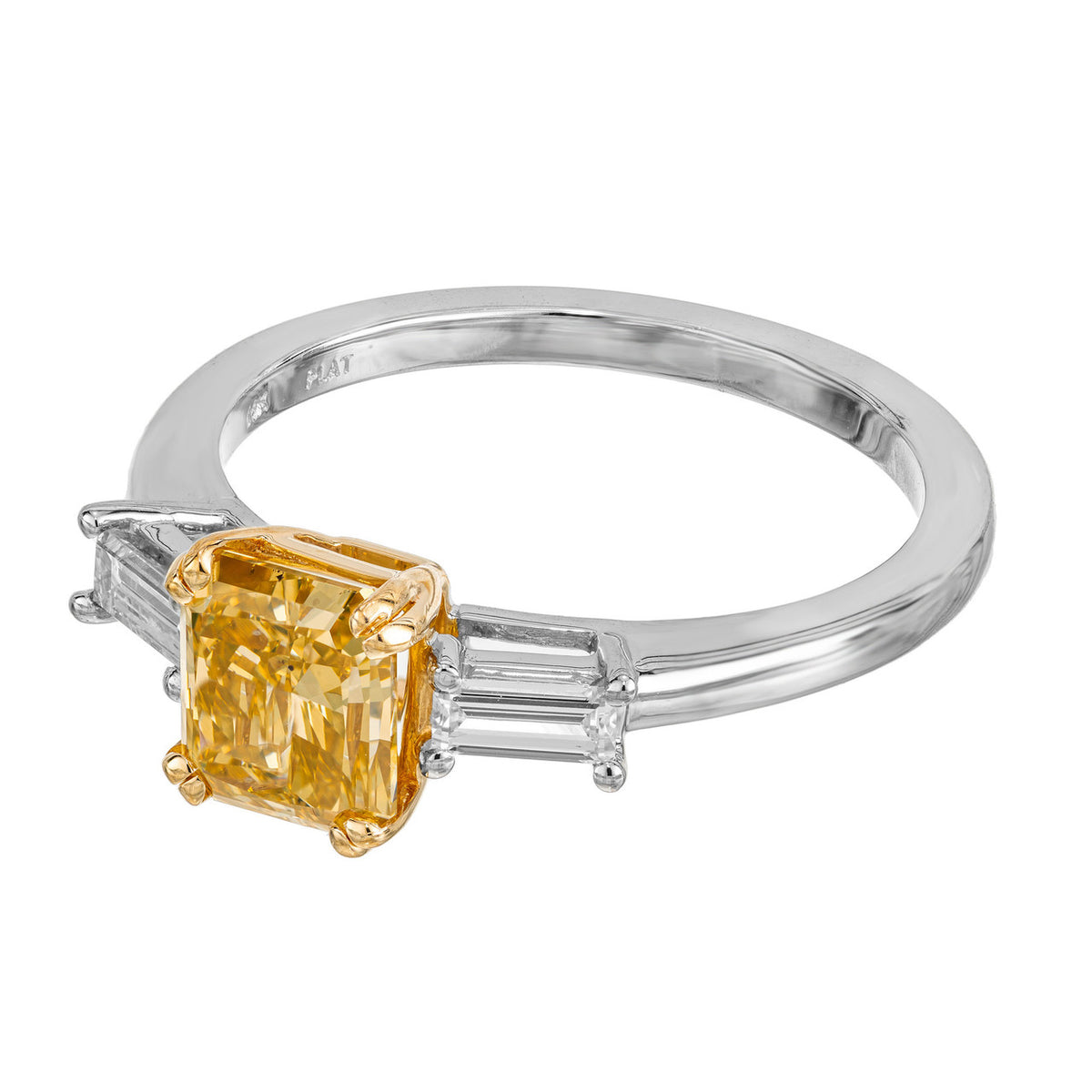 Peter Suchy GIA Certified 1.42 Carat Diamond Platinum Engagement Ring – image 3