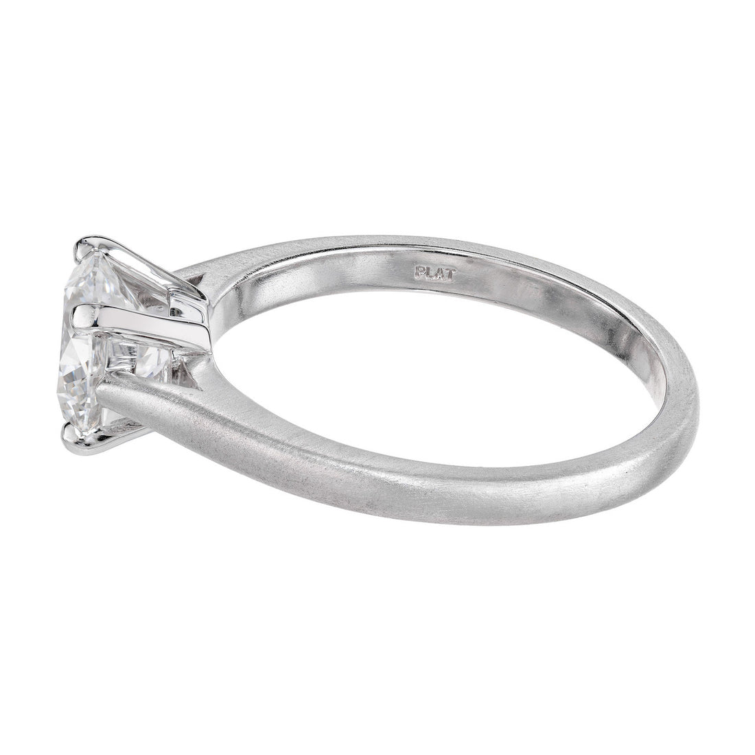 Peter Suchy GIA Certified 1.54 Carat Diamond Platinum Solitaire Engagement Ring – image 5