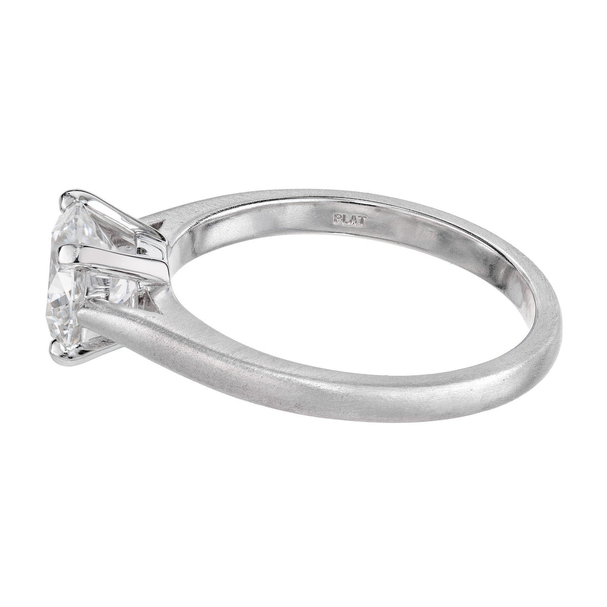 Peter Suchy GIA Certified 1.54 Carat Diamond Platinum Solitaire Engagement Ring – image 5