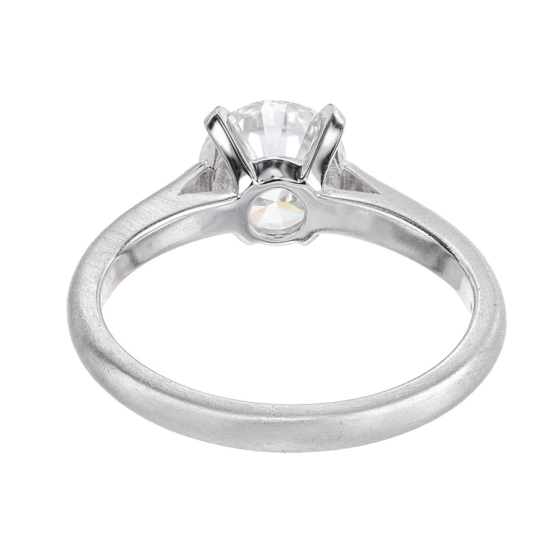 Peter Suchy GIA Certified 1.54 Carat Diamond Platinum Solitaire Engagement Ring – image 6