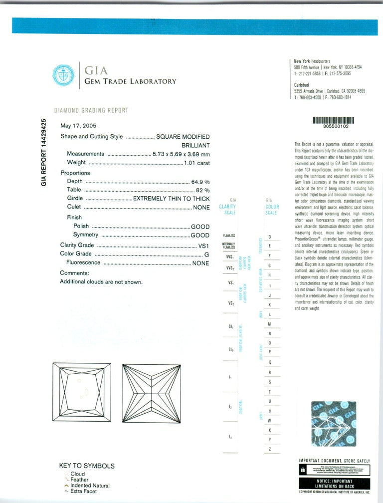 Peter Suchy GIA Certified Princess Cut Diamond Halo Engagement Ring – image 3