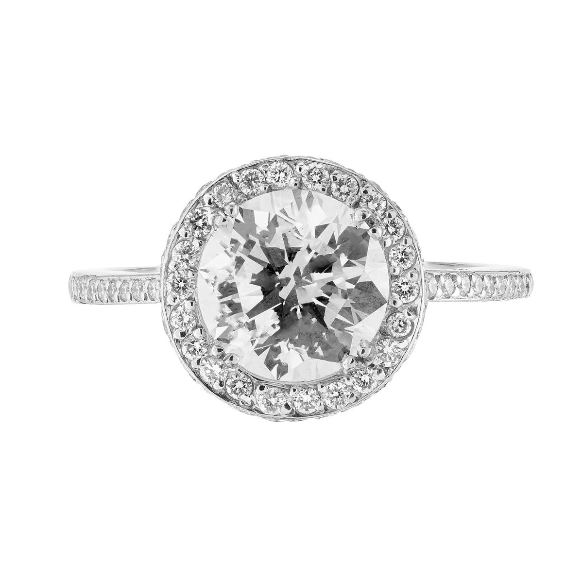 2.09 Carat IGI Certified Lab Grown Diamond Platinum Engagement Ring – image 2