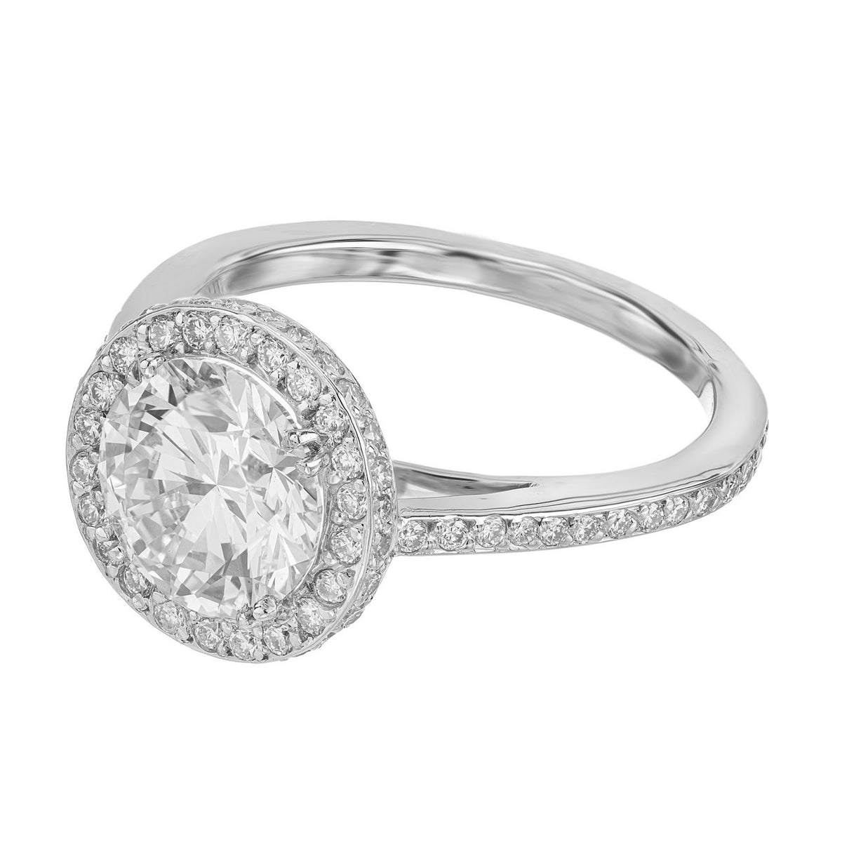 2.09 Carat IGI Certified Lab Grown Diamond Platinum Engagement Ring – image 4