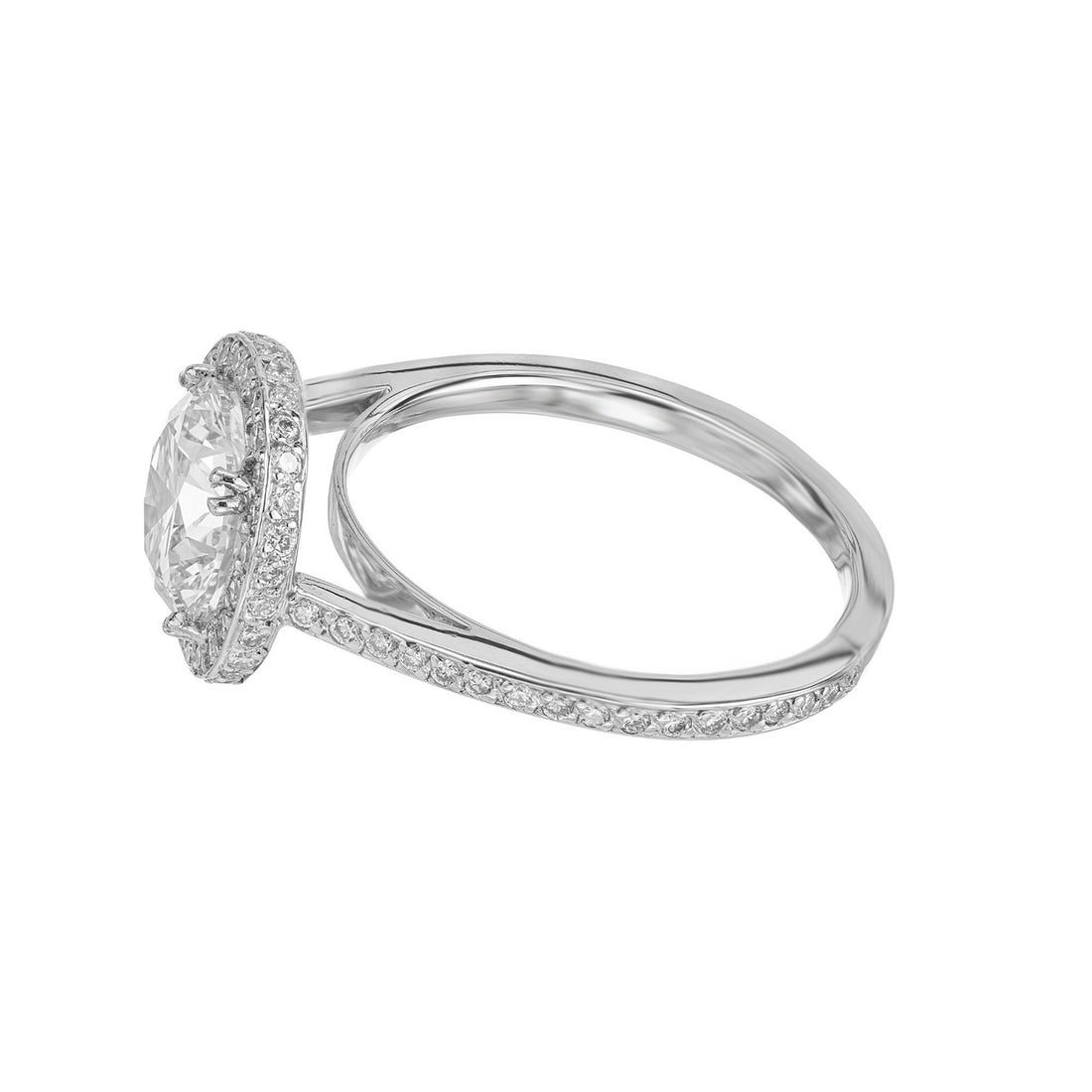 2.09 Carat IGI Certified Lab Grown Diamond Platinum Engagement Ring – image 6