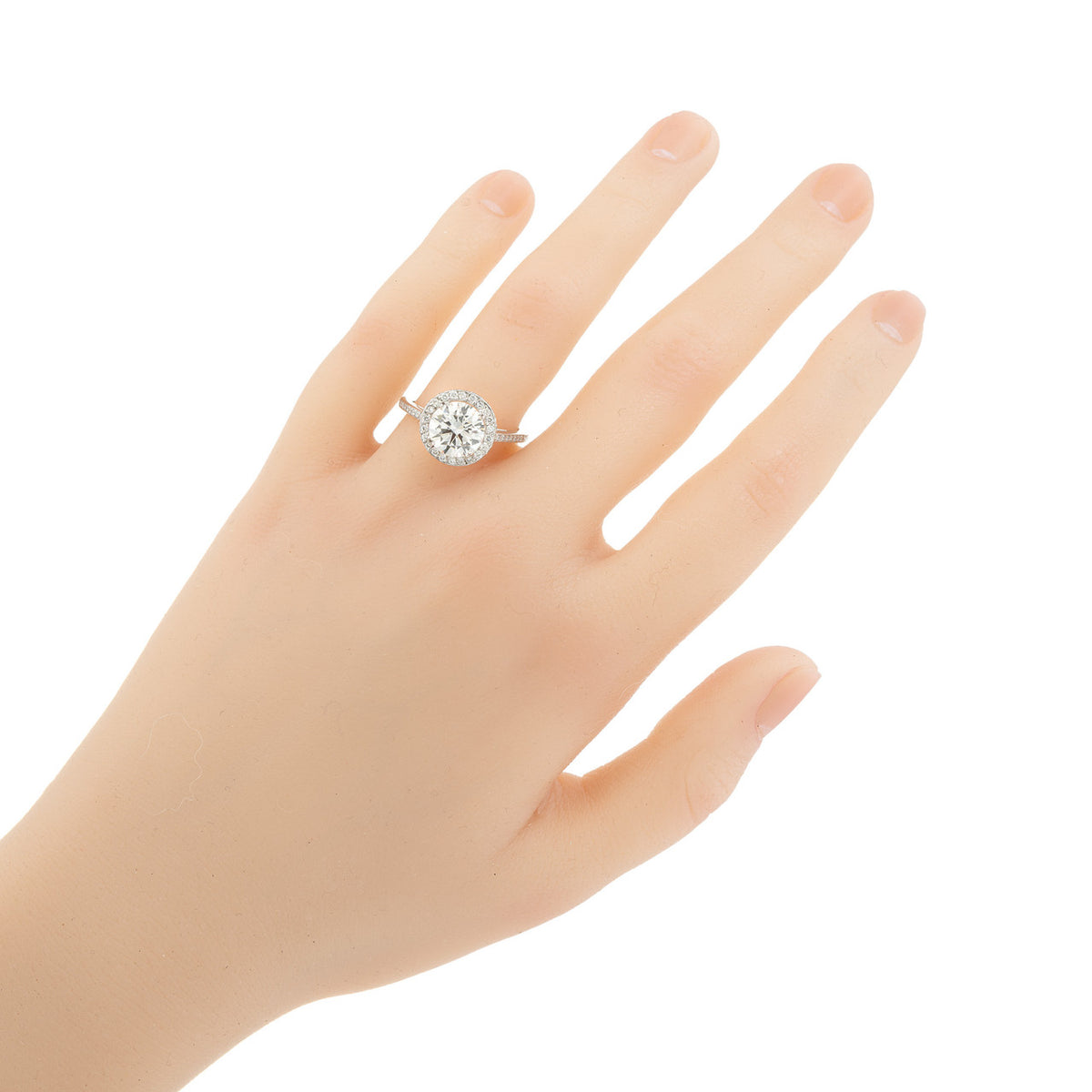2.09 Carat IGI Certified Lab Grown Diamond Platinum Engagement Ring – image 5