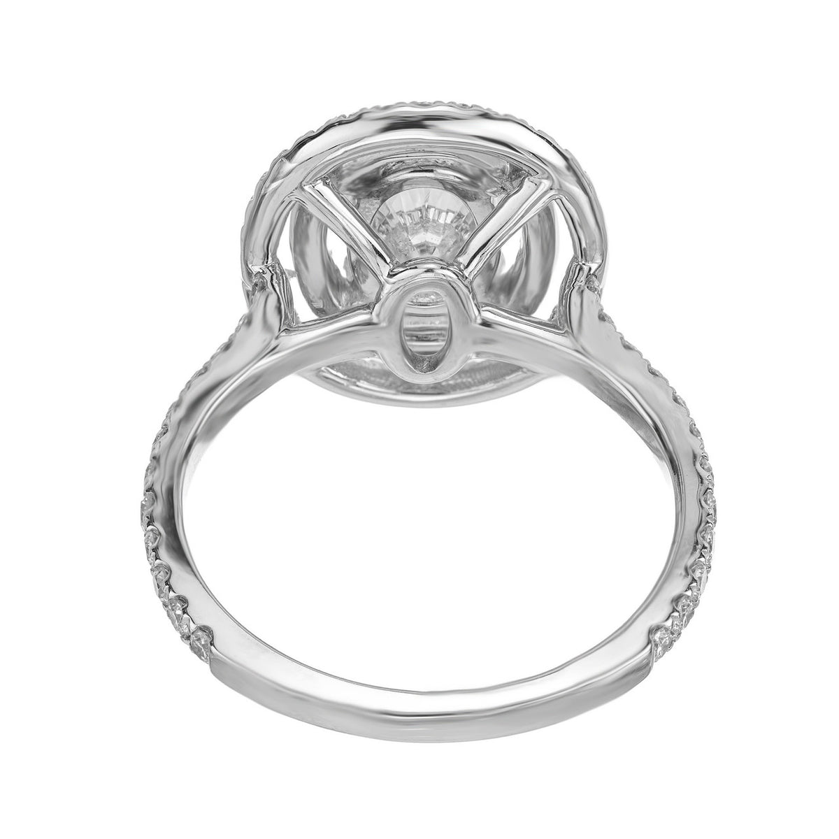 1.31 Carat Lab Grown Diamond Halo Engagement Ring – image 6