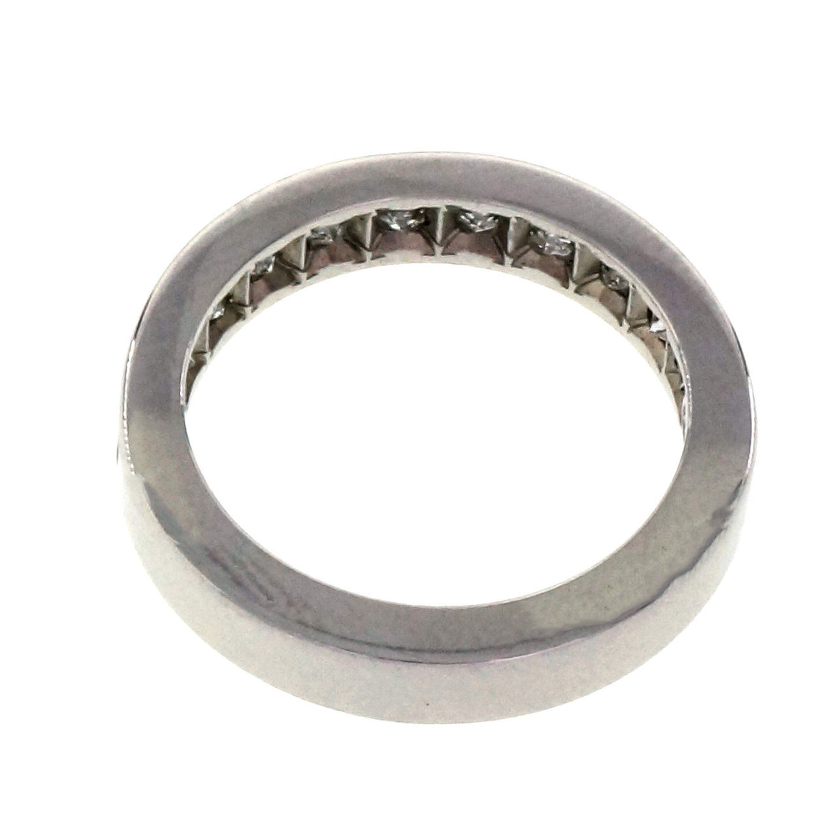 Byard F. Brogan 1.00 Carat Diamond Platinum Wedding Band Ring – image 4