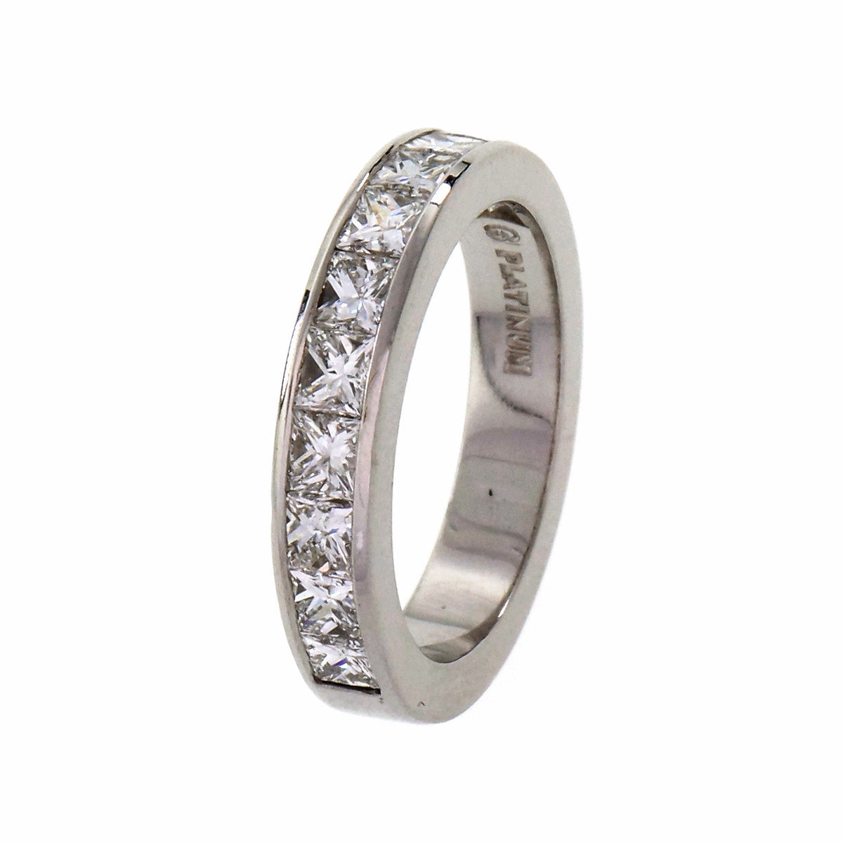 Byard F. Brogan 1.00 Carat Diamond Platinum Wedding Band Ring – image 5