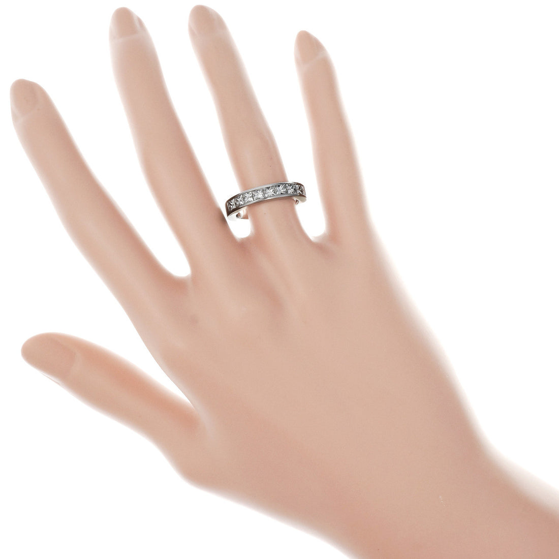 Byard F. Brogan 1.00 Carat Diamond Platinum Wedding Band Ring – image 7