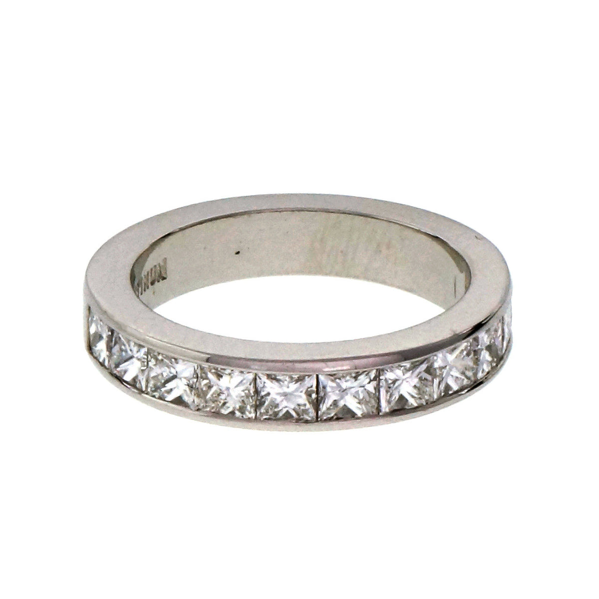 Byard F. Brogan 1.00 Carat Diamond Platinum Wedding Band Ring – image 2