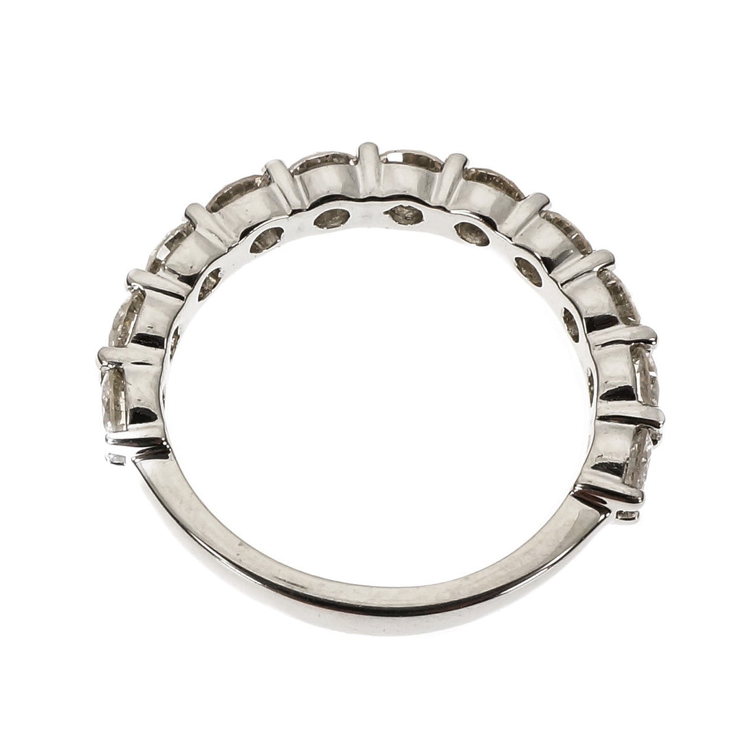 Peter Suchy 11 Diamond Common Prong Wedding Band Ring Platinum – image 4