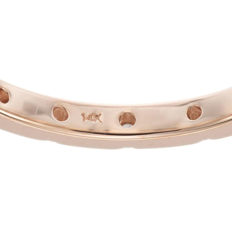 Peter Suchy .9 Carat Diamond Rose Gold Eternity Wedding Band Ring – image 4
