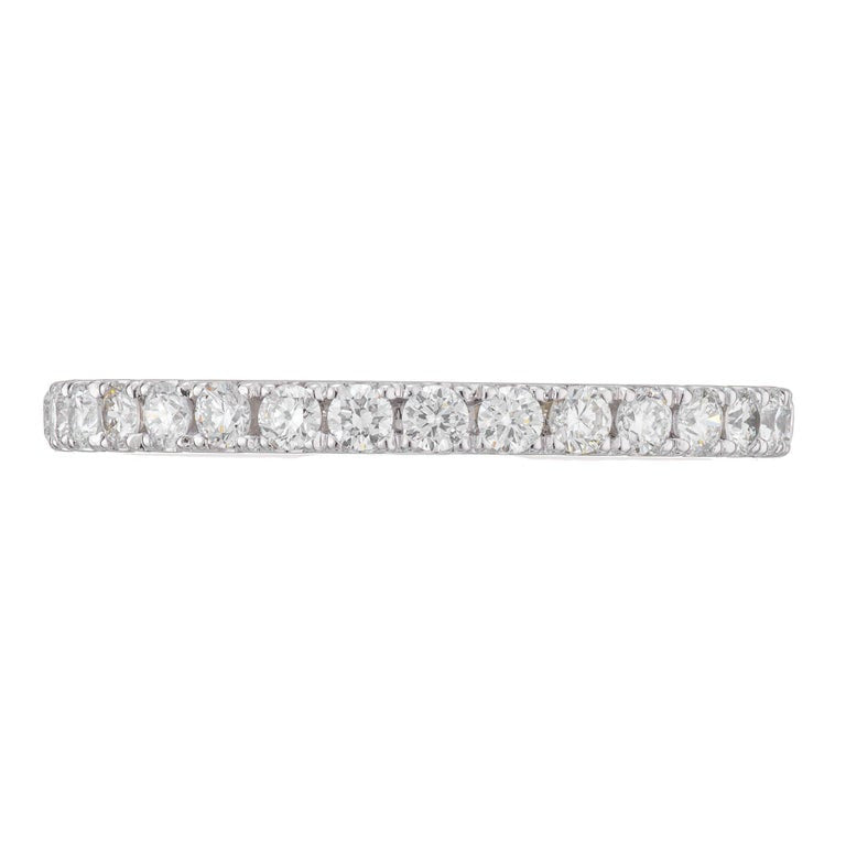 0.75 Carat Diamond Platinum Eternity Band Ring – image 3