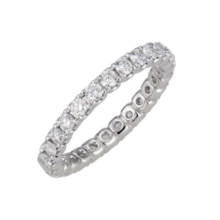 Peter Suchy 1.00 Carat Diamond Platinum Eternity Band Ring – image 2
