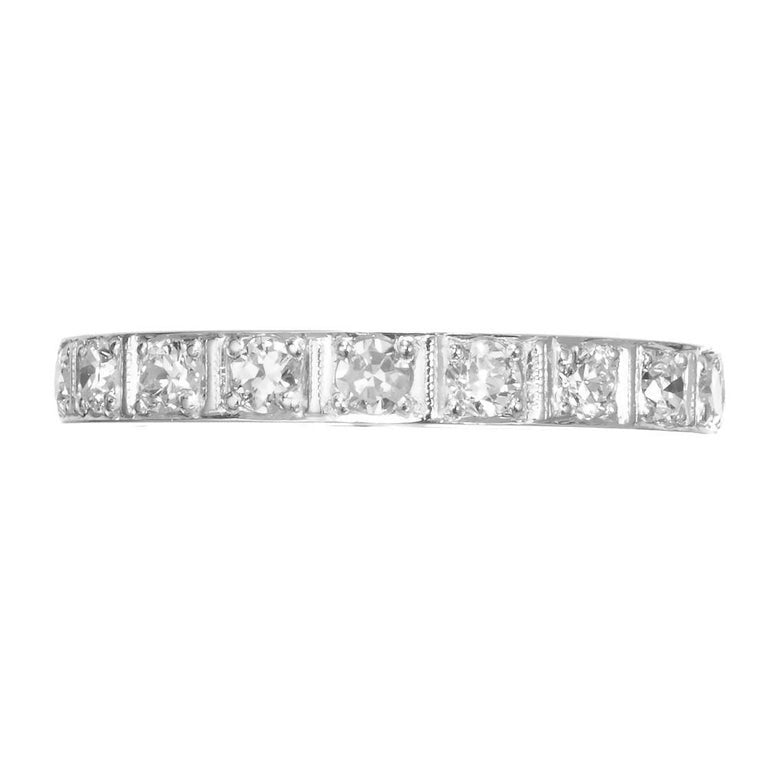 .33 Carat Diamond Platinum Wedding Band Ring – image 2