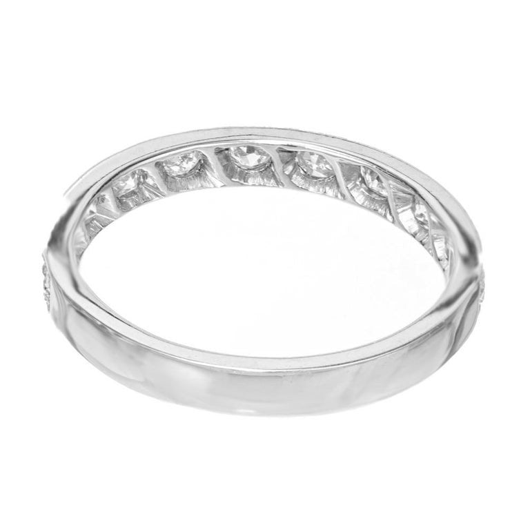 .33 Carat Diamond Platinum Wedding Band Ring – image 6