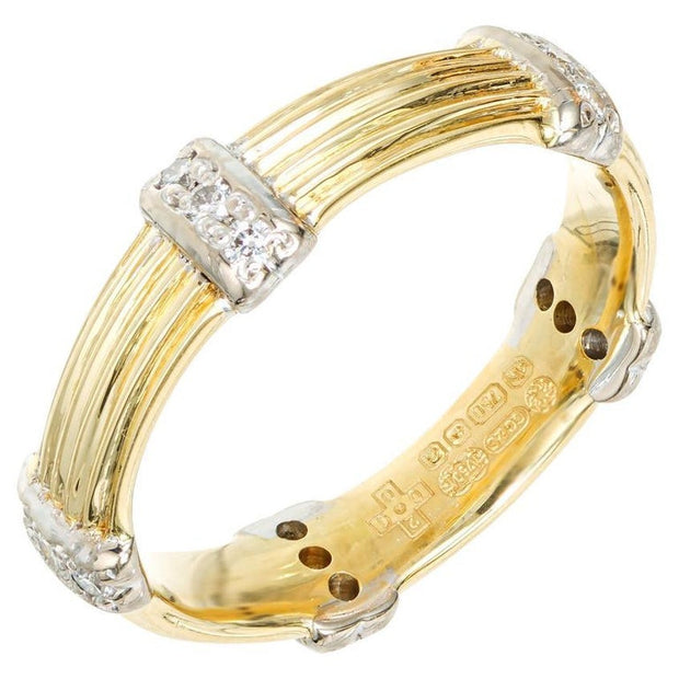CG+S .15 Carat Diamond White Gold Wedding Band Ring