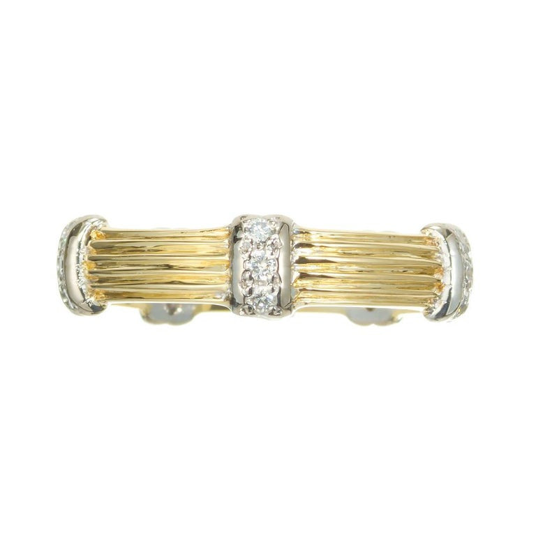 CG+S .15 Carat Diamond White Gold Wedding Band Ring – image 2