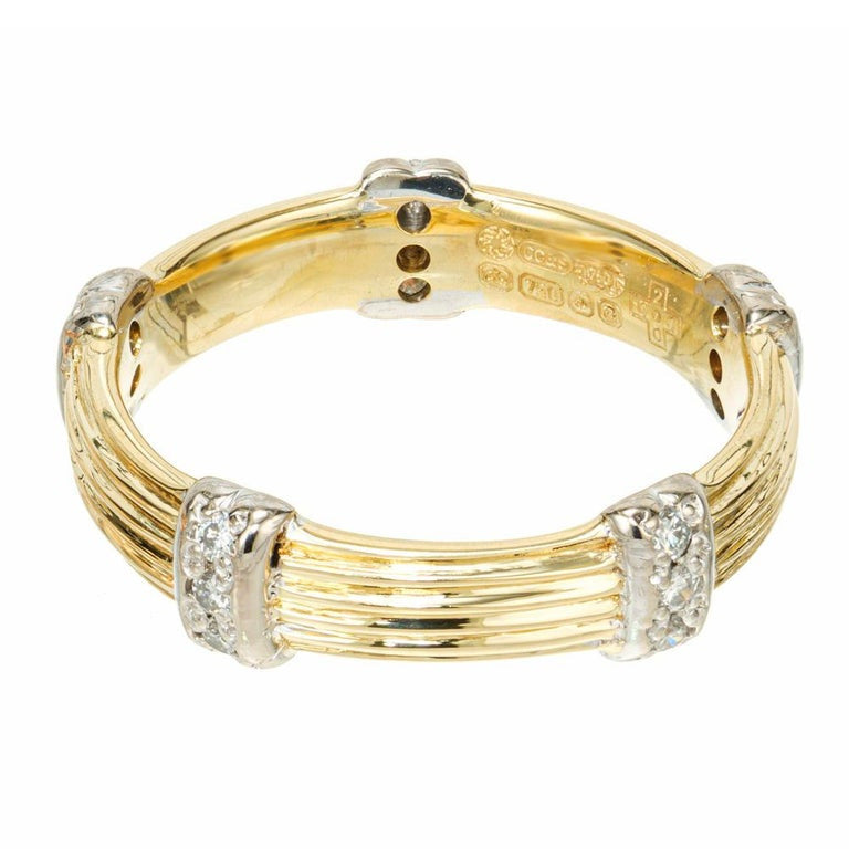 CG+S .15 Carat Diamond White Gold Wedding Band Ring – image 3