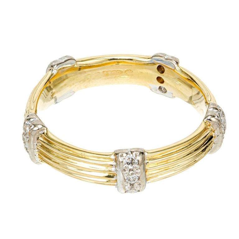CG+S .15 Carat Diamond White Gold Wedding Band Ring – image 5