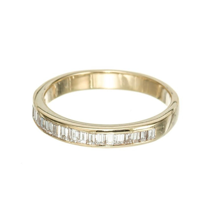 .40 Carat Diamond Yellow Gold Wedding Band Ring – image 3