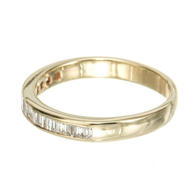 .40 Carat Diamond Yellow Gold Wedding Band Ring – image 4