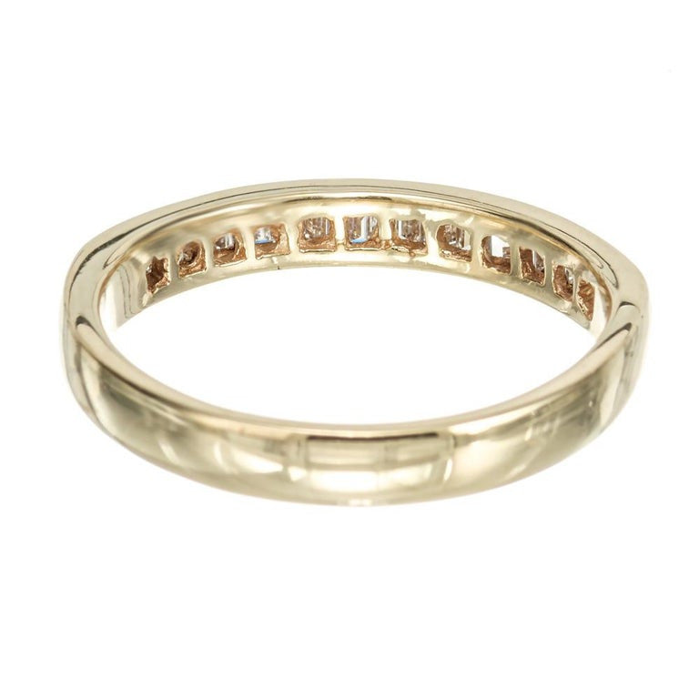 .40 Carat Diamond Yellow Gold Wedding Band Ring – image 5