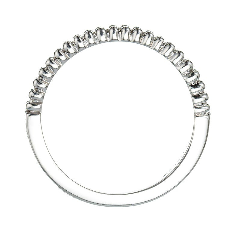 Hidalgo .30 Carat Diamond White Gold Wedding Band Ring – image 6