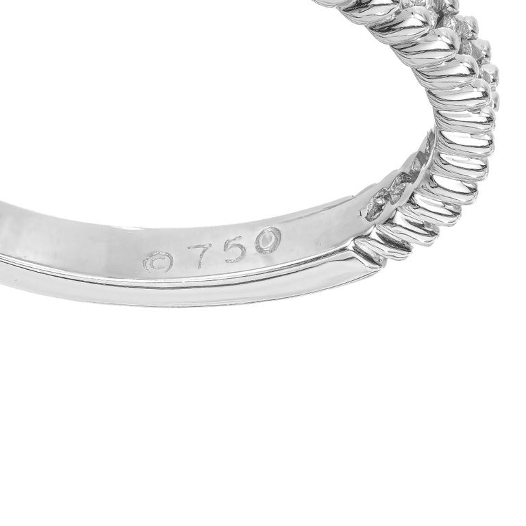 Hidalgo .30 Carat Diamond White Gold Wedding Band Ring – image 7