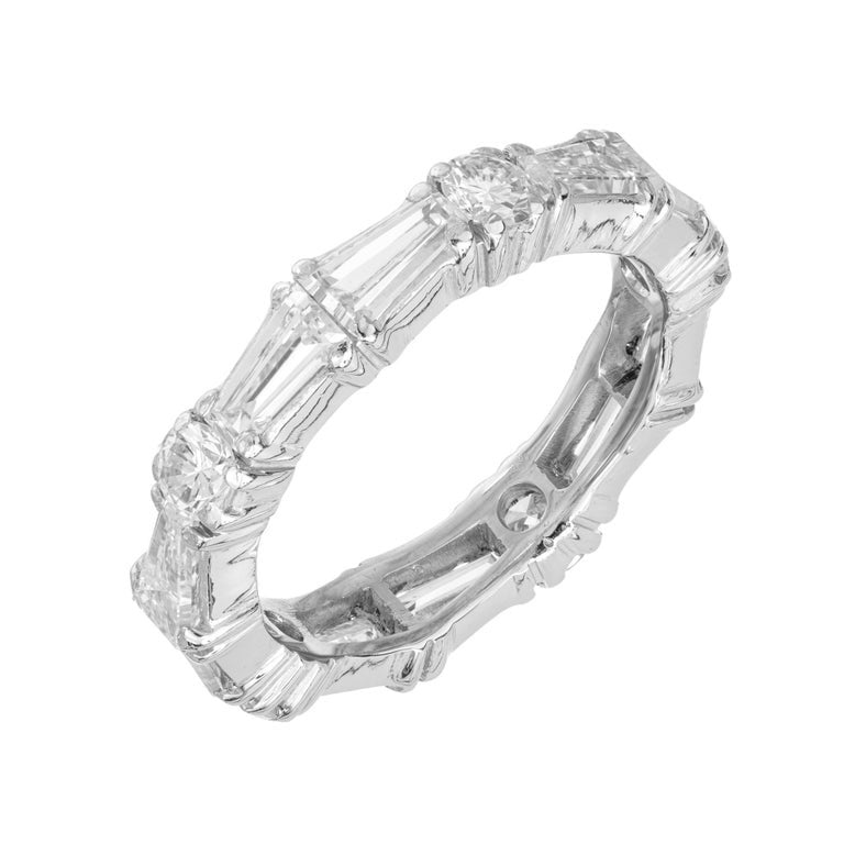 Peter Suchy 2.10 Carat Diamond Platinum Alternative Wedding Band Ring – image 3